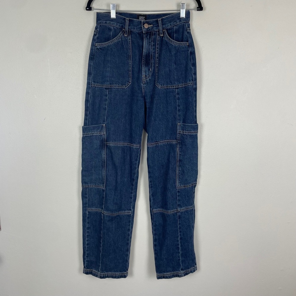 BDG Urban Outfitters High Rise Baggy Jeans Blue Denim Size 26 Utility